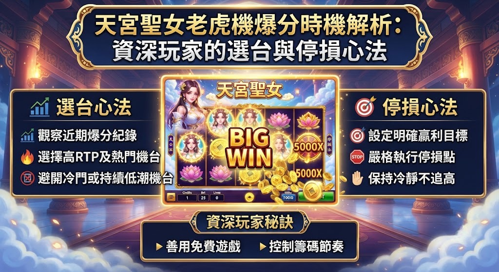 資深玩家的選台與停損心法 資深玩家的選台與停損心法